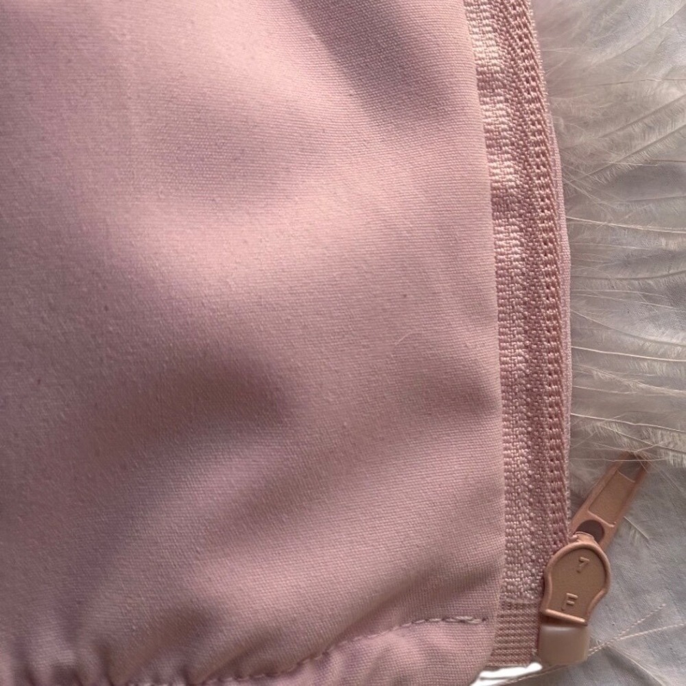 LaMarque Feather Trim Top Pink Crop Top - Picture 5 of 6